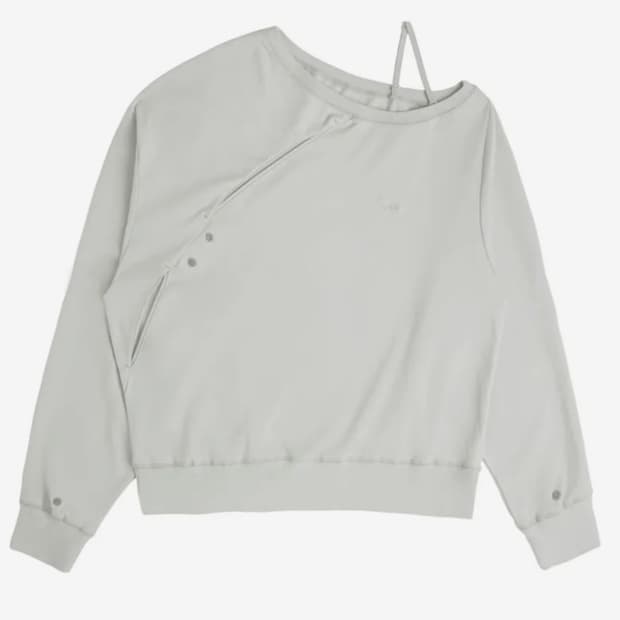 오호스 twisted button-up sweatshirt