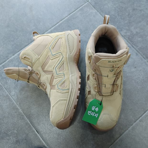 255 블랙야크 남성 세이프티 하이탑 브라운 워커 안전화