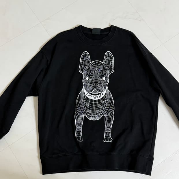 라이프워크 맨투맨 L 블랙