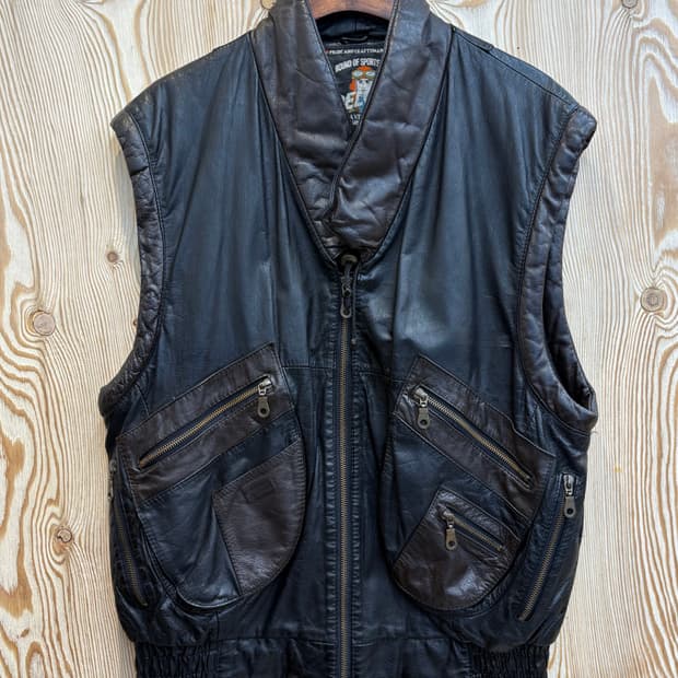 90s 펠롭스 양가죽 라이더 베스트