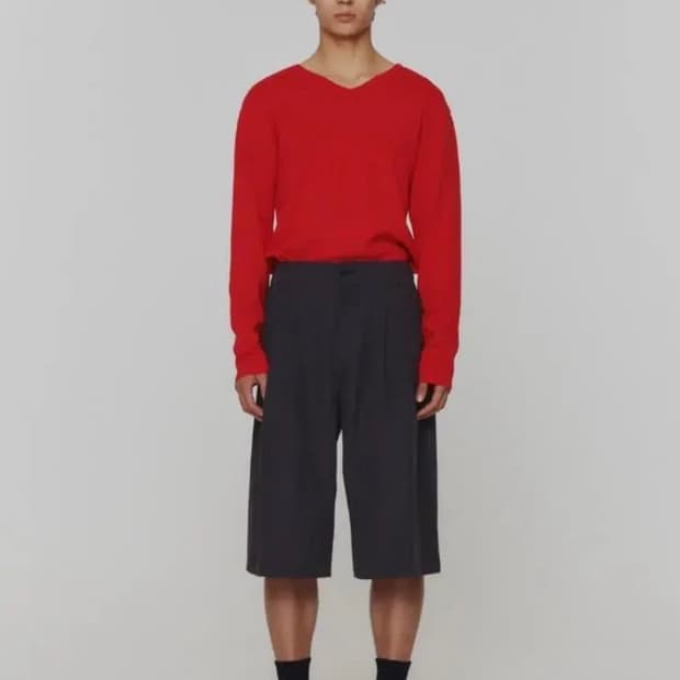 아모멘토 투웨이 니트 레드 M