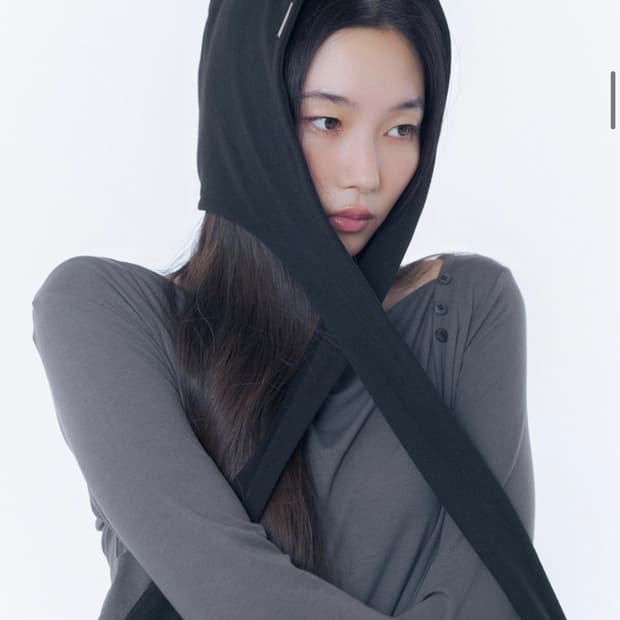 (새상품) 미세키서울 슬라우치 이어플랩 비니 블랙