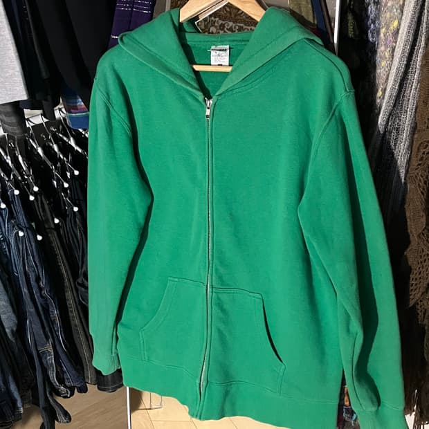 초록 하구미 후드집업 (착샷O)