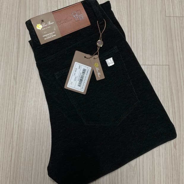 [새상품택O] 로로피아나 파츠로고 스판 코듀로이 팬츠