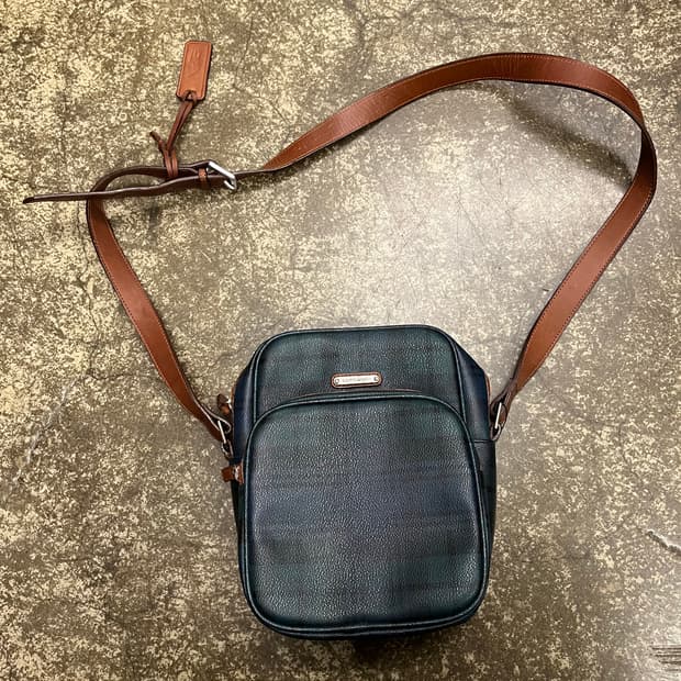 90s 폴로 랄프로렌 타탄체크 크로스백