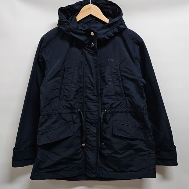 라코스테 여성 네이비 후드 야상 점퍼 34(90)