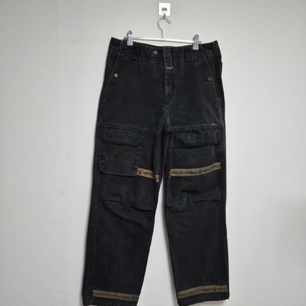 마리떼프랑소와저버 포켓 디테일 와이드 블랙 데님 33사이즈 P-52