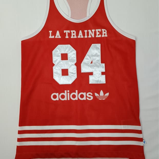 아디다스 LA TRAINER 84 레드 민소매
