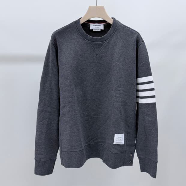 [S+급/5] 톰브라운 사선완장 맨투맨 차콜