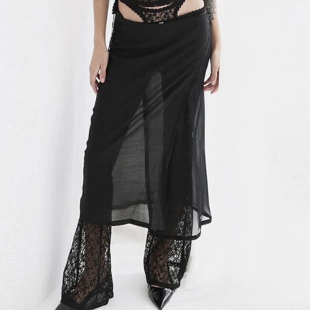 배드블러드 브리즈 미디스커트