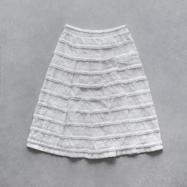 frill smoke skirt 