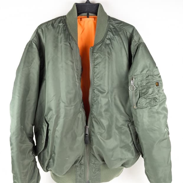 80s 미공군 납품용 알파인더스트리 MA-1 플라이트자켓 세이지