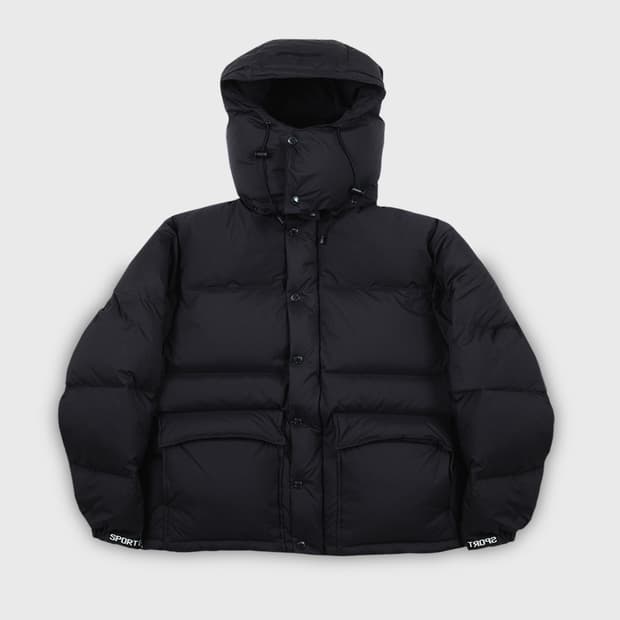 헤리티지플로스 립스탑 후디드 다운 파카 패딩 m(105)