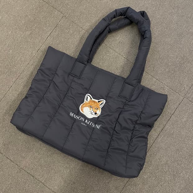 Maison Kitsune x Laneige 메종키츠네 패딩 토드백