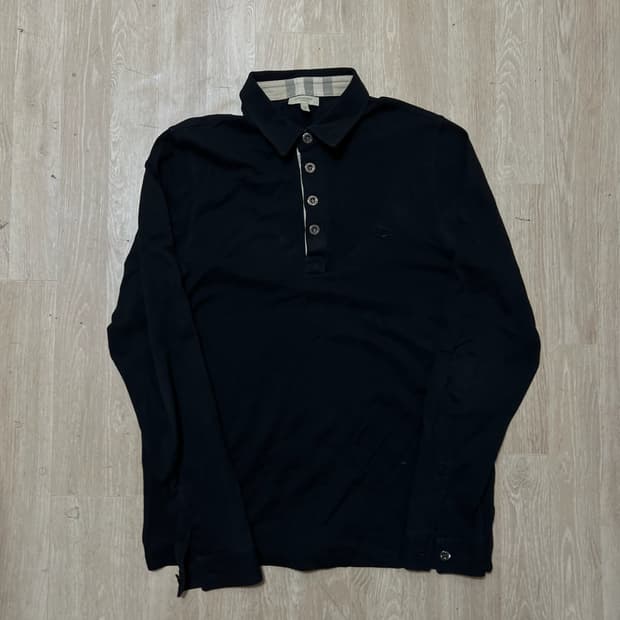 버버리 노바체크 PK 긴팔 카라티 XL/105 