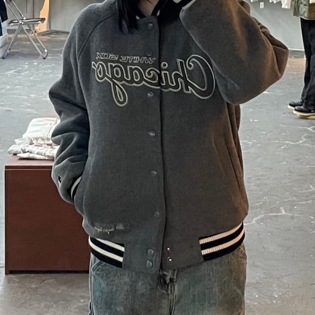 MLB 시카고 화이트삭스 울 바시티 스타디움 자켓 H1518