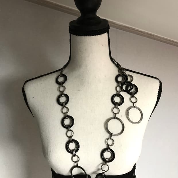 Custom Vintage Ring Chain Necklace & Wai