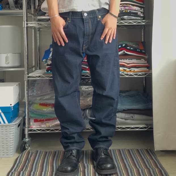 리바이스 502 빅e 데님 팬츠