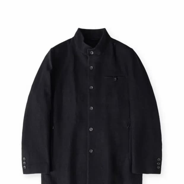 해칭룸 Stand Collar Coat Black m사이즈