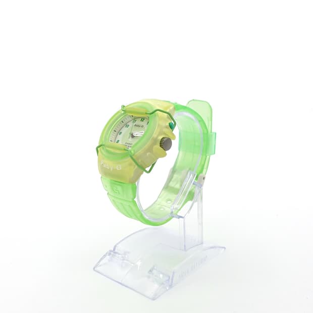 Gshock baby-g 지샥 베이비지 클리어 옐로 그린 한정 젤리 시계