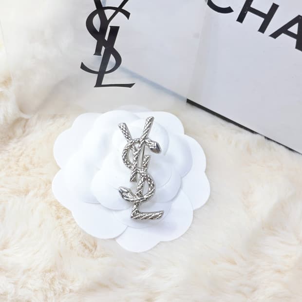 빈티지 뱀 미디엄 엔틱 실버 입생 브로치