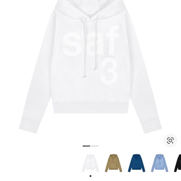 사파리스팟 우먼 1/2 베이직 사파리 후드 화이트 size 1