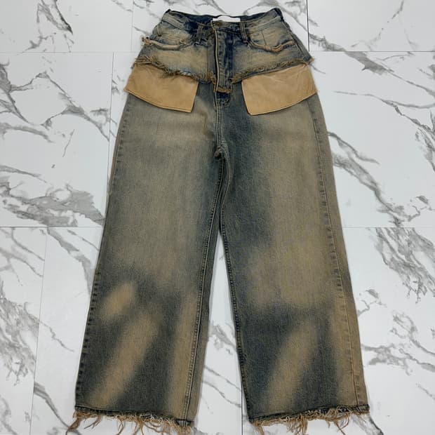 SEO 에스이오 포켓 레이어드 데님 팬츠