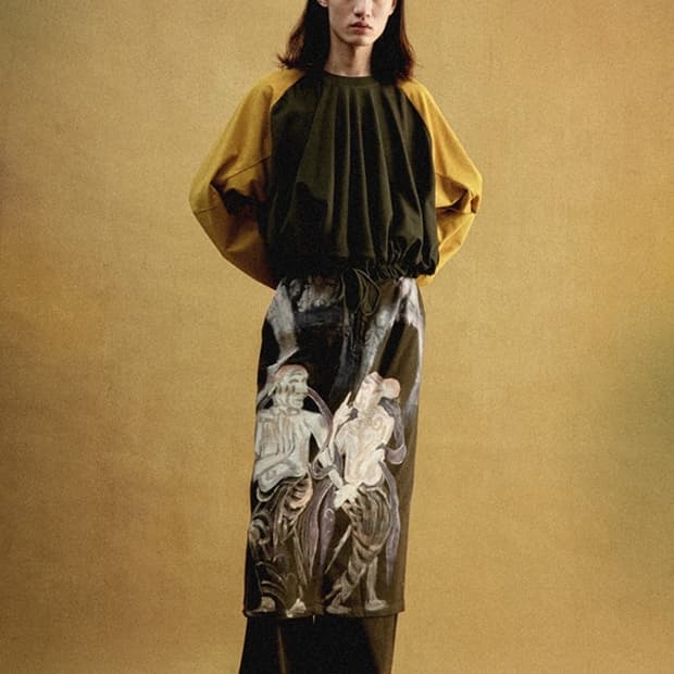 CONP 페인티드 스커트 팬츠 