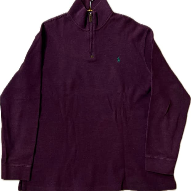 폴로 랄프로렌 하프집업 XL 버건디 색상