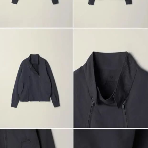 EE 누마레 더블 집 해링턴 자켓 그레이 L