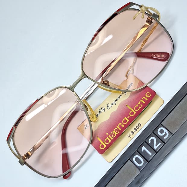 80s 일본제 빈티지 데드스톡/유럽풍 선글라스 Daiaena dame