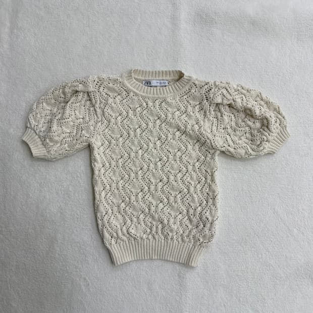 S 자라 반팔 스웨터 0311T