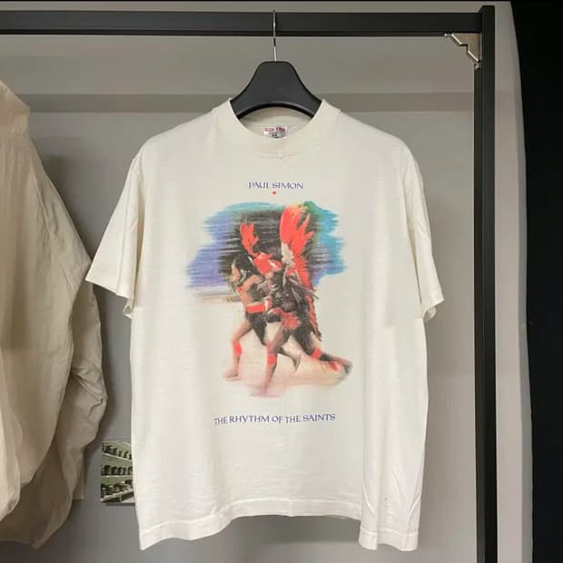 폴사이먼 90s 빈티지 밴드티