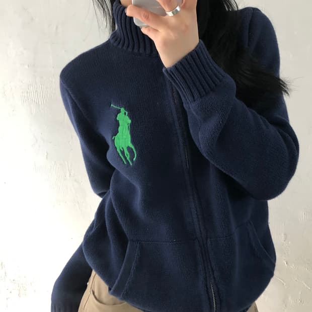 Polo 폴로 랄프로렌 보이즈라인 빅포니 니트집업