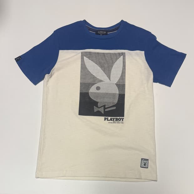 플레이 보이 Playboy 빅 로고 반팔 티셔츠 M ~ L