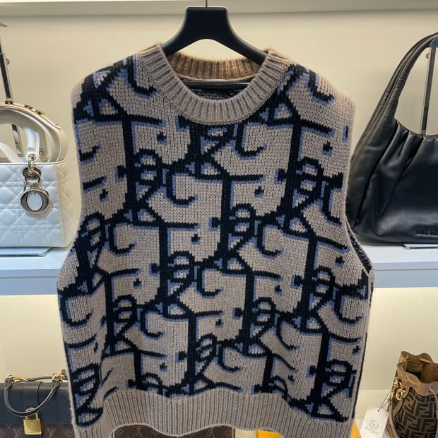 [정품/XL] 디올 캑터스 니트조끼