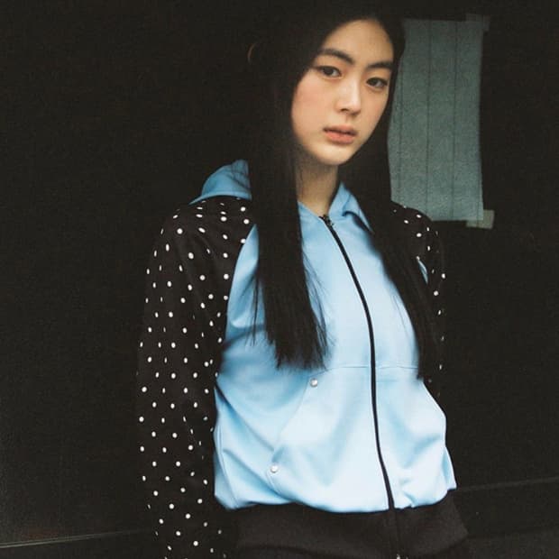 Dot Two Tone Zip-up