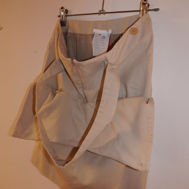 helmut lang ealry 2000s bondage skirt 
