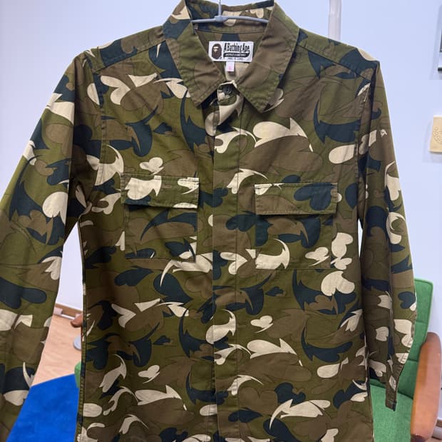 베이프 9부소매 셔츠