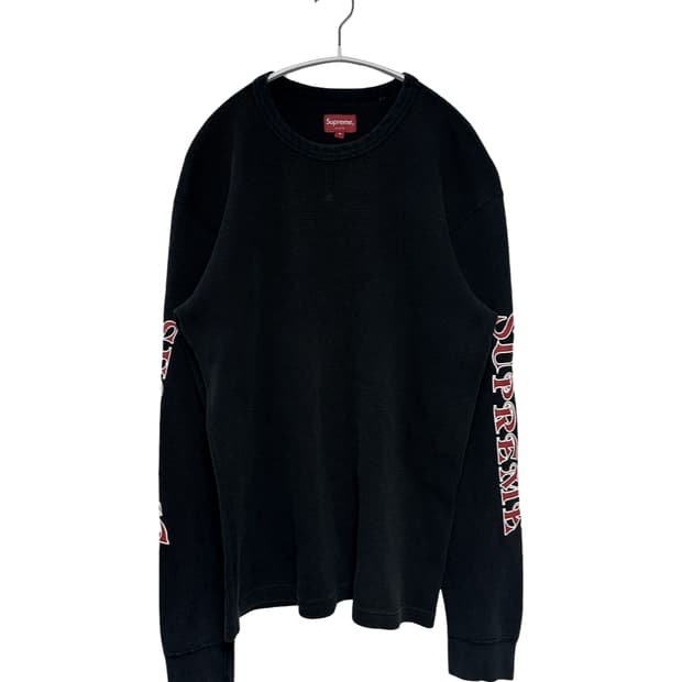 슈프림 와플 17AW 로고 롱슬리브