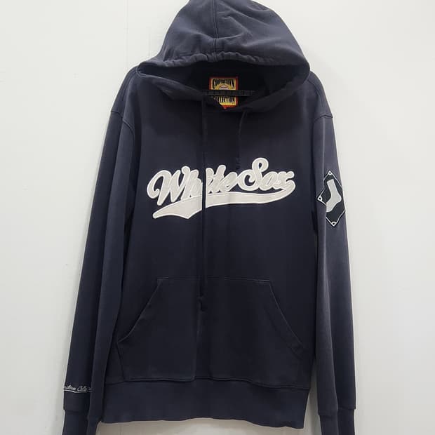 [L] 쿠퍼스타운 화이트삭스 후드티 네이비 남성 L사이즈