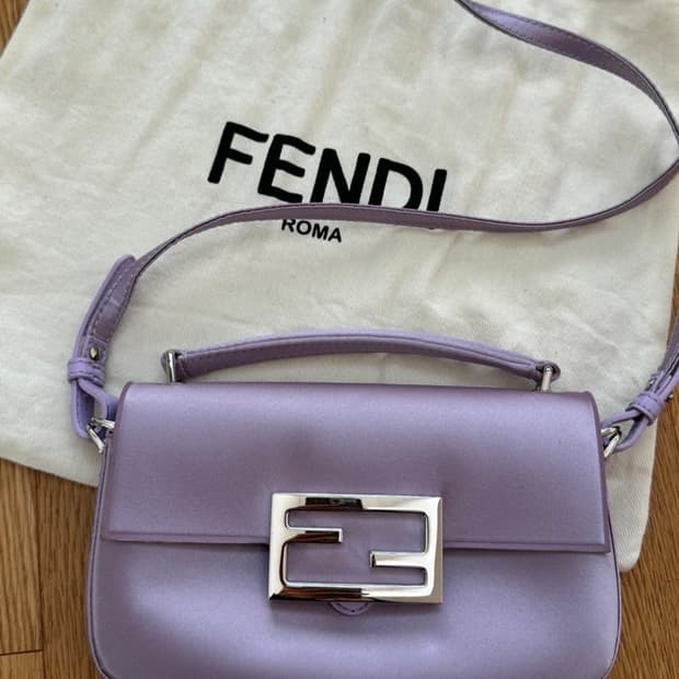 펜디 라벤더 바게트 스몰백