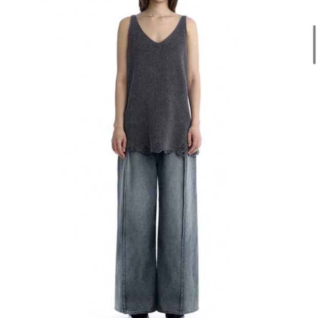 트리밍버드 Washed Distressed Sleeveless Knit