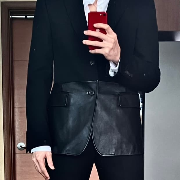 알렉산더 맥퀸 가죽 자켓