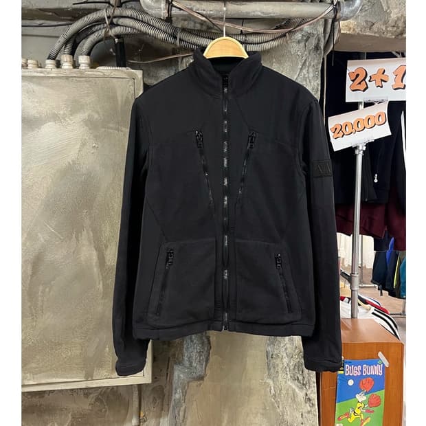 아르마니 익스체인지 플리스 자켓 블랙 S #csz3739