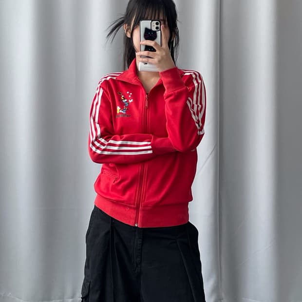 아디다스 디즈니 구피 레드 유로파 져지