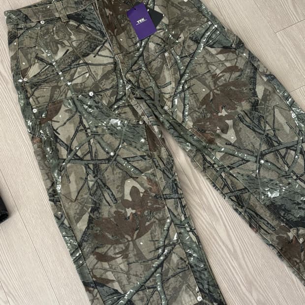 Birthday 리얼트리 패턴 카펜터 팬츠 M 