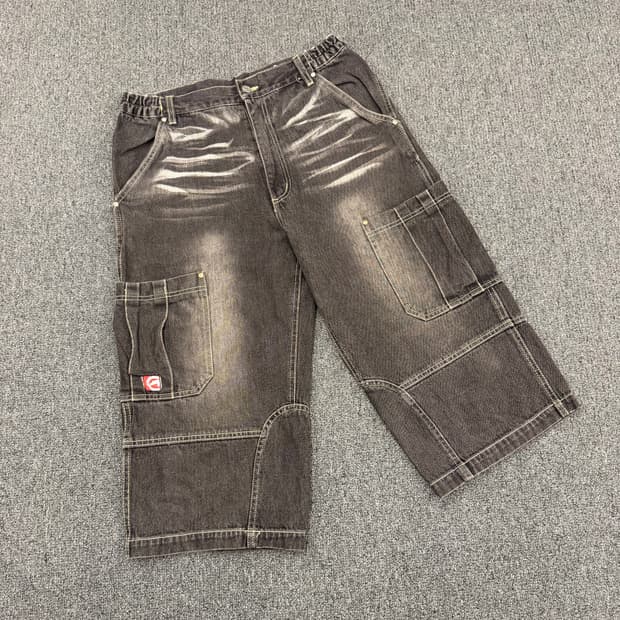 m)ecko unltd 빈티지 버뮤다 데님팬츠