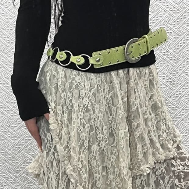 빈티지 컨트리 스트릿 카우걸 체인 벨트 C09648