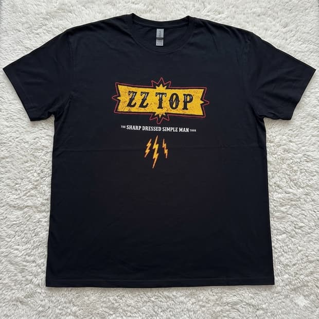 길단 ZZ TOP 투어 빈티지 반팔 밴드티셔츠 XL